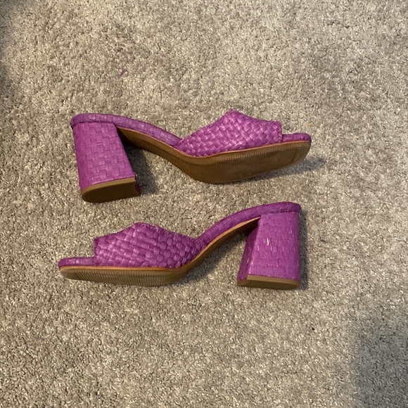 Jeffrey Campbell Melange Woven Slide Sandal, Lilac Purple, Size 7 - Picture 2 of 5